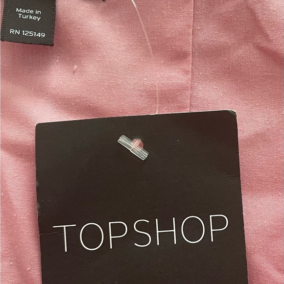 NWT Topshop Barbiecore pink with white polka dots built in bra romper, size 10 - Picture 4 of 16